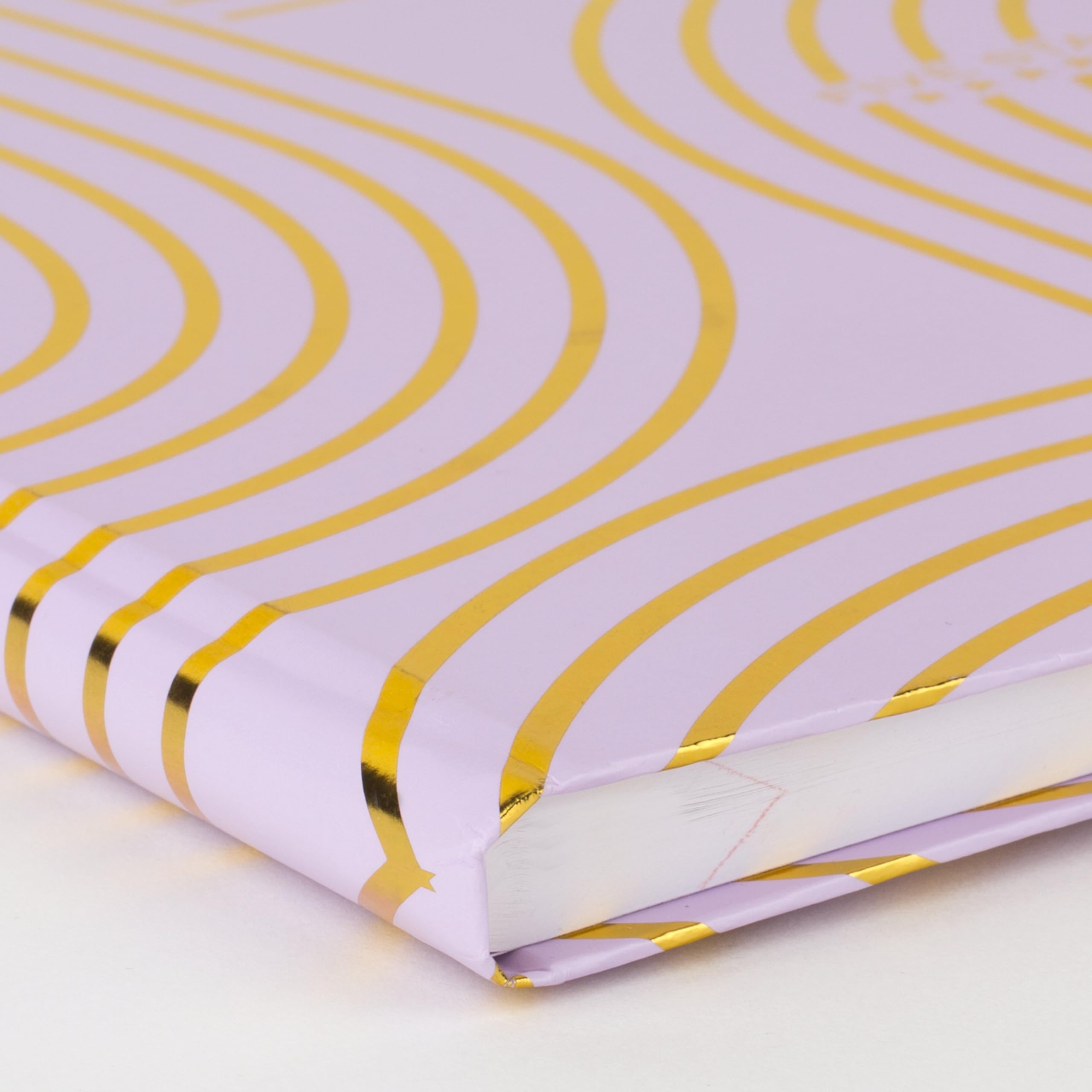 Five Star Composition Book, College Ruled Paper, 7-1/2" x 9-3/4", 80 Sheets, Hardcover, Lilac and Metallic Gold Arches (850111F-AMZ) - Image 5