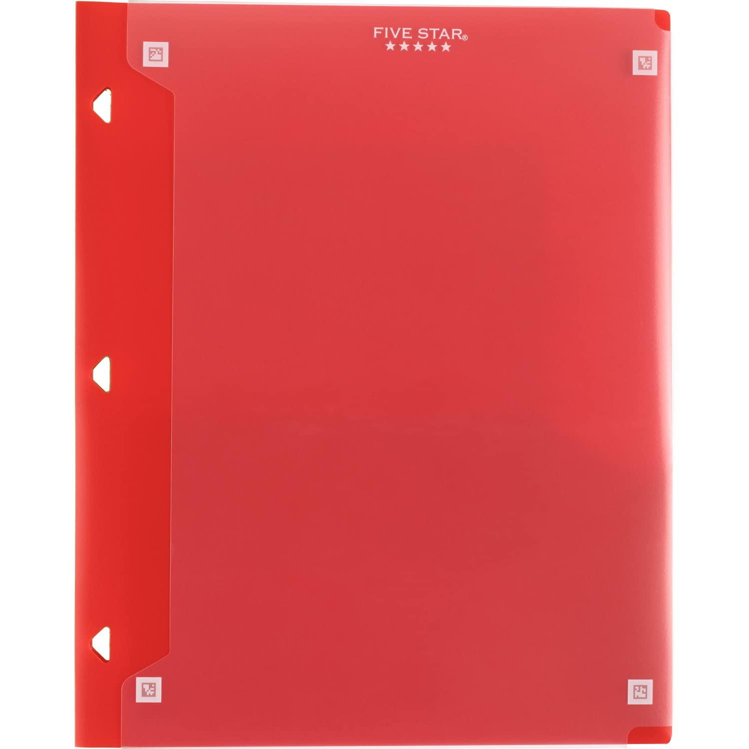 Five Star Pocket Folder + Study App, 4 Pack, 2 Pocket Folder, Customizable Cover, Fits 3 Ring Binder, Black, Pacific Blue, Fire Red, Forest Green (330092A-ECM) - Image 8