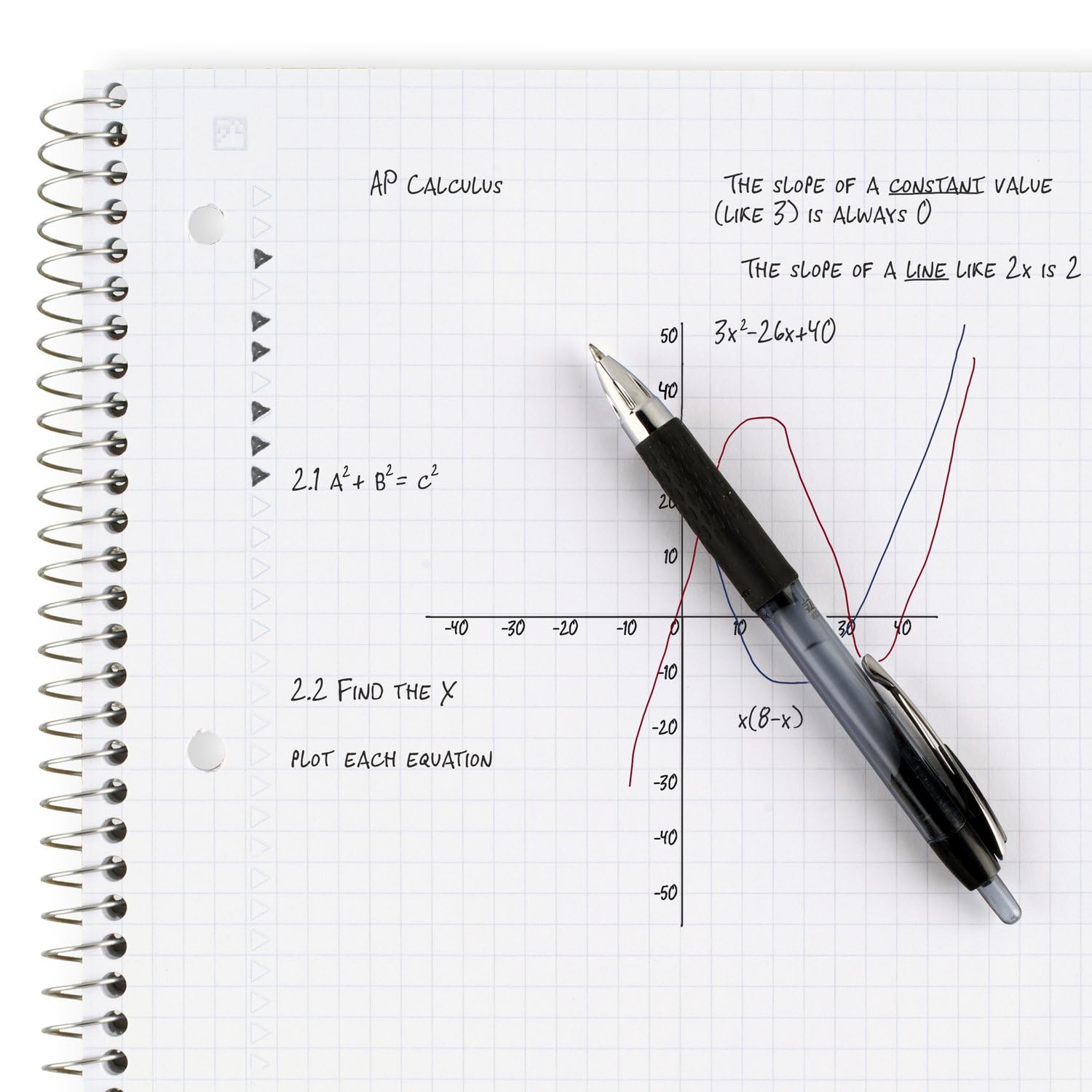 Five Star Spiral Notebook + Study App, 12 Pack, 1 Subject, Graph Ruled Paper, 8-1/2" x 11", 100 Sheets, Purple, Orange, Green, Blue, Gray, Black (38630) - Image 5